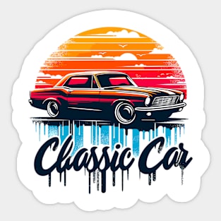 Classic Car Sticker